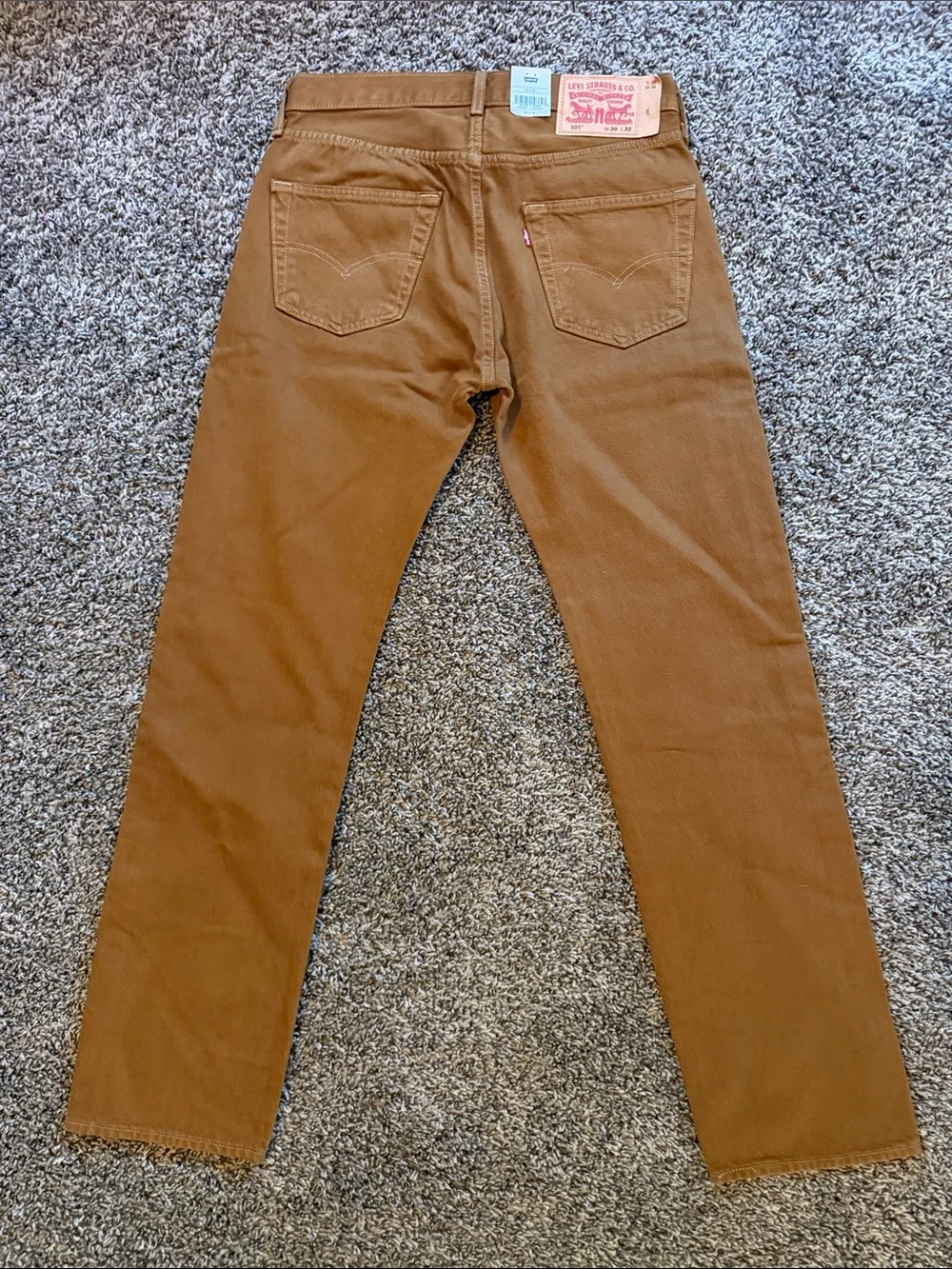 Levi's Men’s Straight Jeans in Caramel Brown